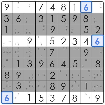 hidden pair sudoku